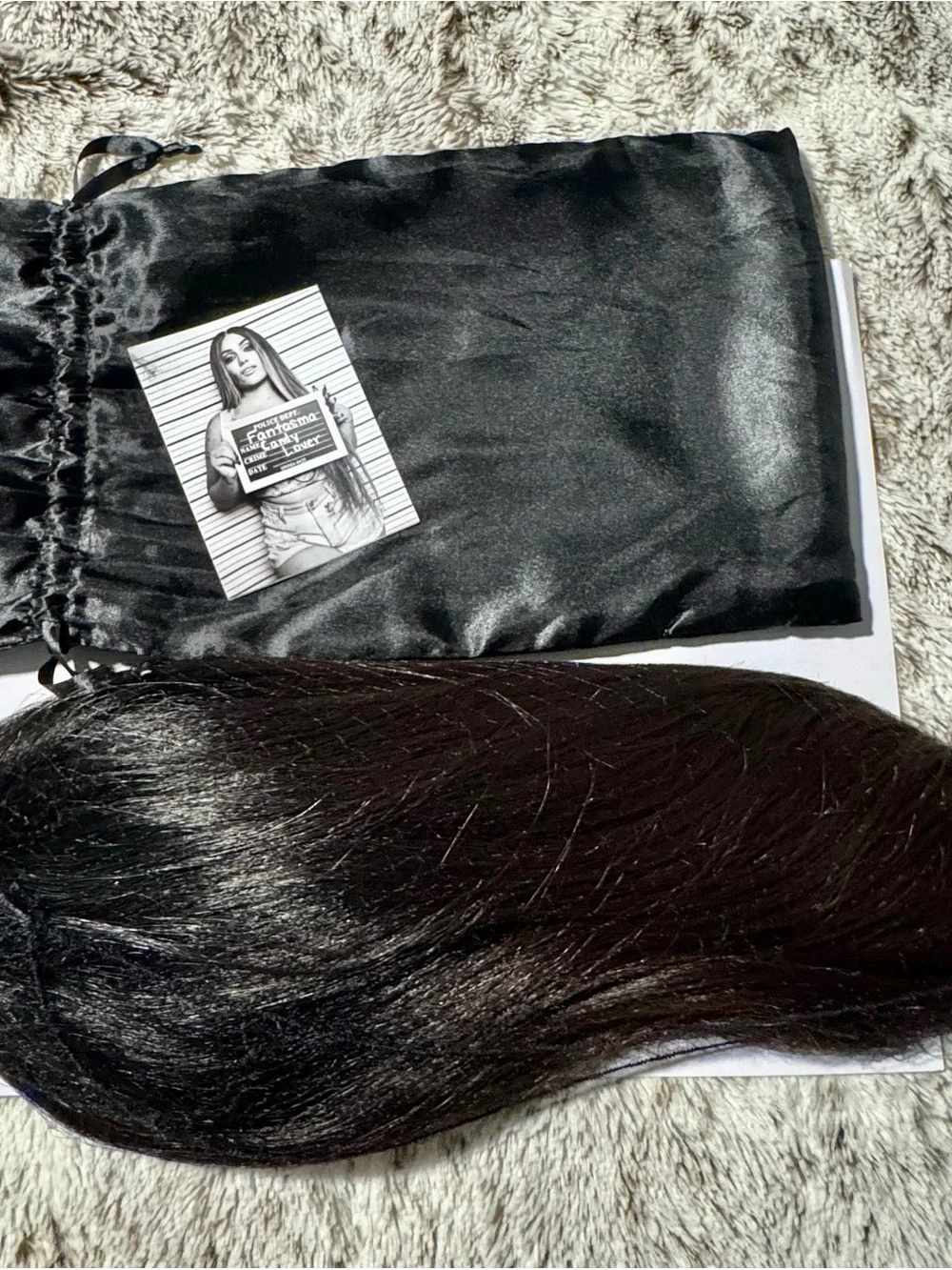 Black Wig with Copper Highlights - Women Hair Extension